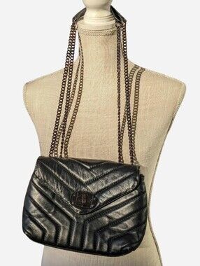 DIVINA FIRENZE designer Bridget Crossbody black Italian leather purse